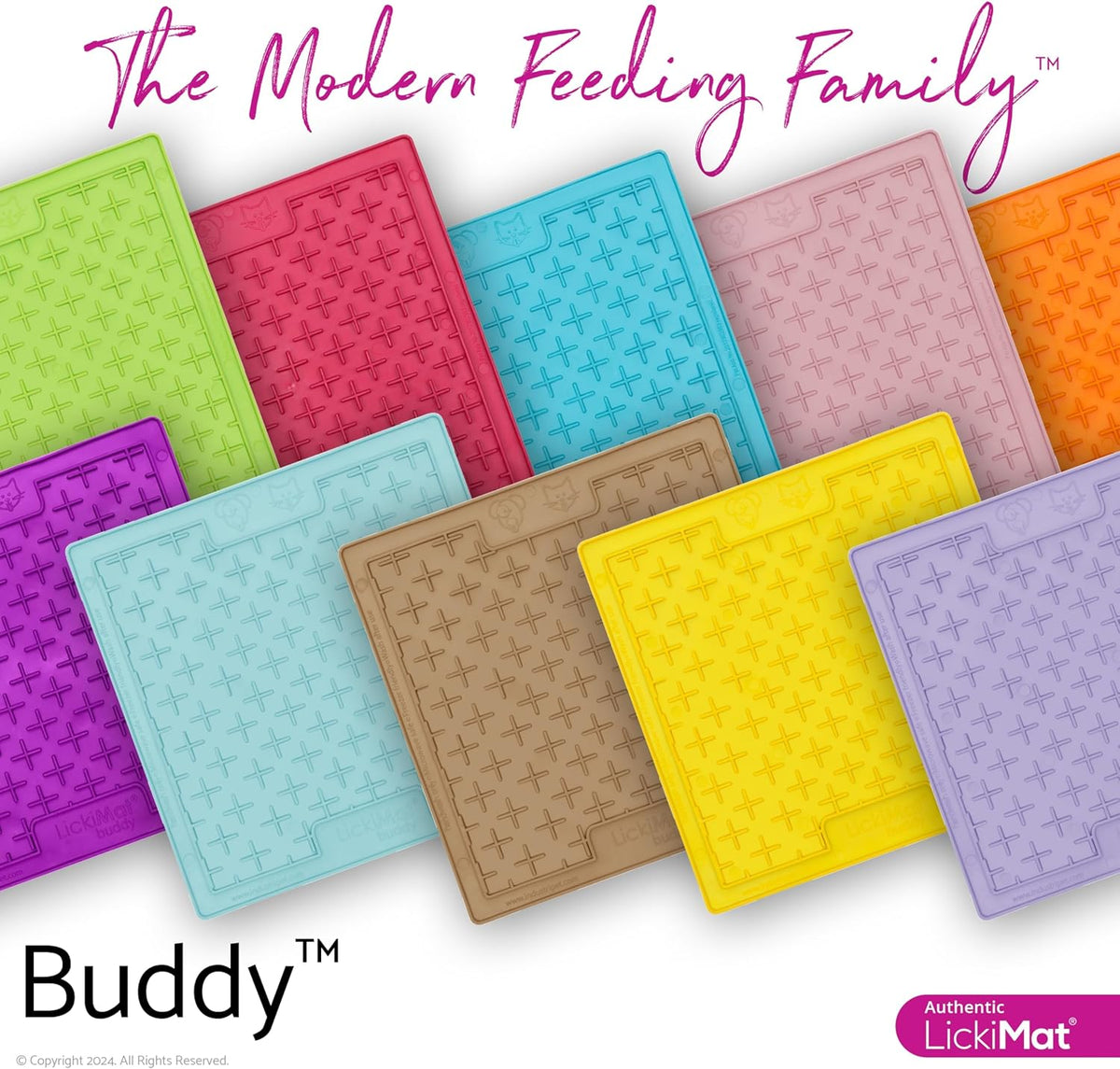 Classic Buddy Slow Feeder for Dogs Lick Mat Boredom Anxiety Reducer Perfect for Food Treats Yogurt Liquid Food Peanut Butter Fun Alternative to a Slow Feed Dog Bowl, Turquoise