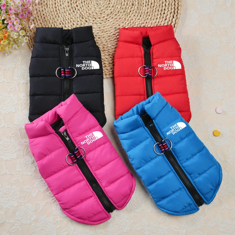 Waterproof Pet Clothes Winter Warm Jackets Coats Zipper Design French Bulldog for Small Medium Dogs Puppy Chihuahua