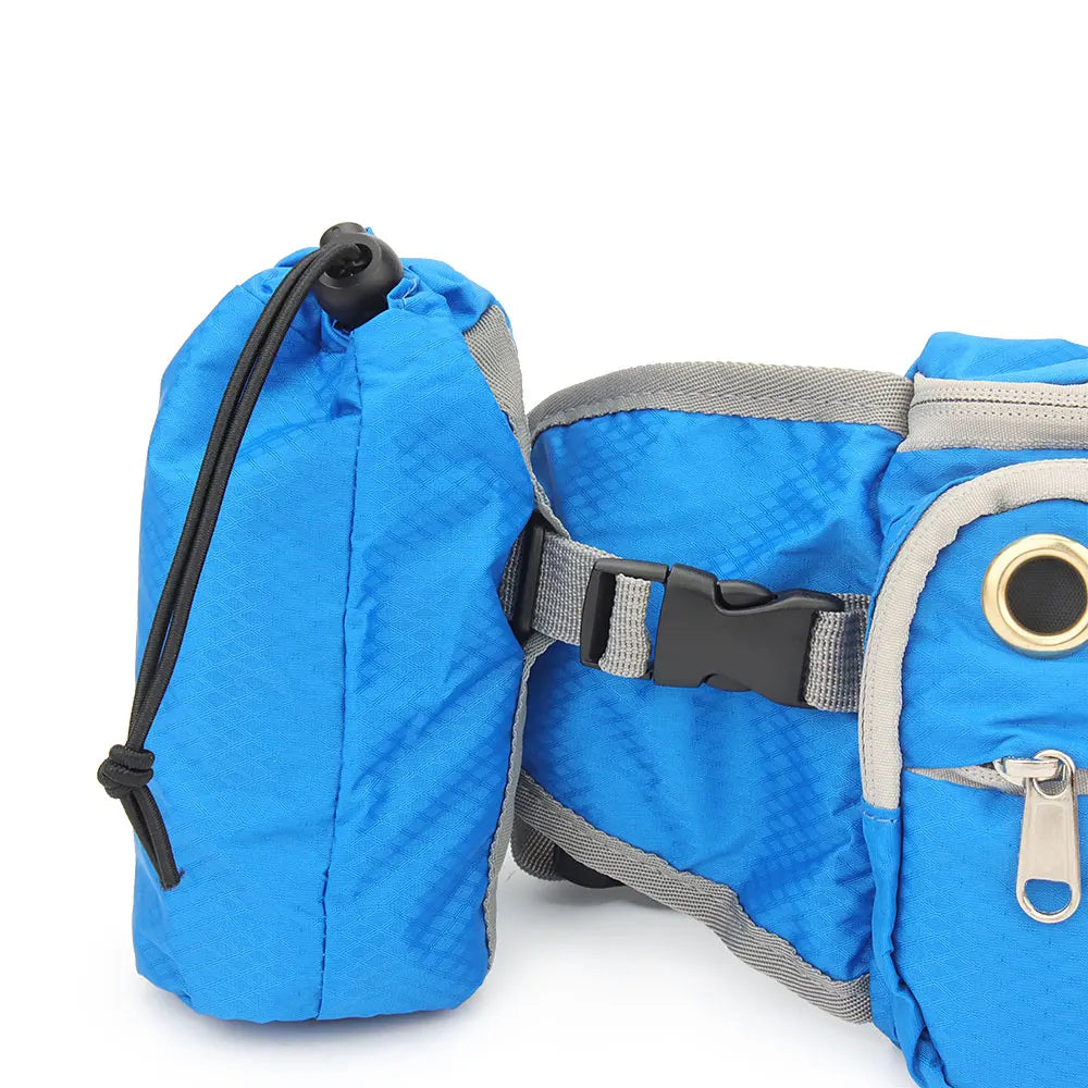 Multi-Function Running Waist Bag Dog Training Waist Bag Travel Sports Pet Bag Carry Snacks Garbage Bag for Dog Leash