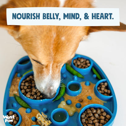 Seaflex Waves Feast Mat – All-In-One, Slow Feeder, Lick Mat – Encourages Foraging & Food Exploration - Engages Picky Eaters & Slow Feeding - Versatile – Easy to Clean, Non-Toxic - Bubblegum