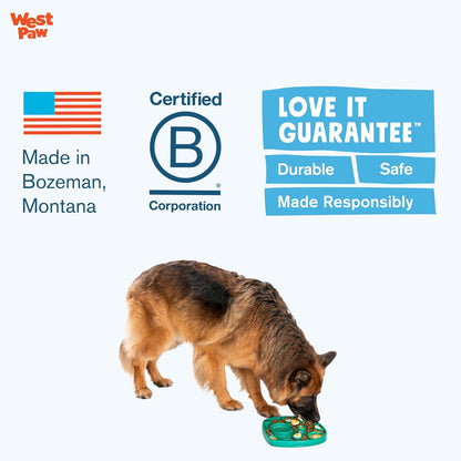 Seaflex Waves Feast Mat – All-In-One, Slow Feeder, Lick Mat – Encourages Foraging & Food Exploration - Engages Picky Eaters & Slow Feeding - Versatile – Easy to Clean, Non-Toxic - Tropic