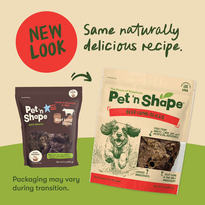 Beef Lung Dog Treats – Made and Sourced in the USA - Natural Healthy Treats, 9 Ounce