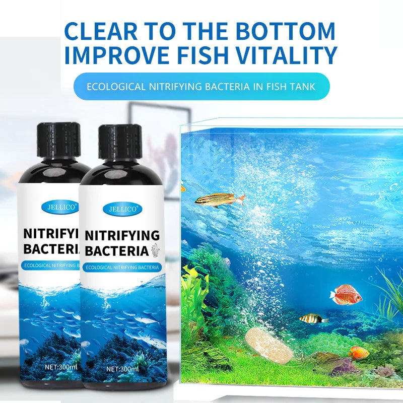300Ml Nitrifying Bacteria Liquid Fish Tank Water Purifier Aquarium Fish Farming Medicine Supplies Fishbowl Water Treatment