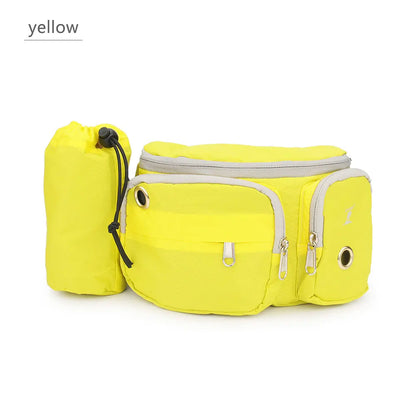 Multi-Function Running Waist Bag Dog Training Waist Bag Travel Sports Pet Bag Carry Snacks Garbage Bag for Dog Leash