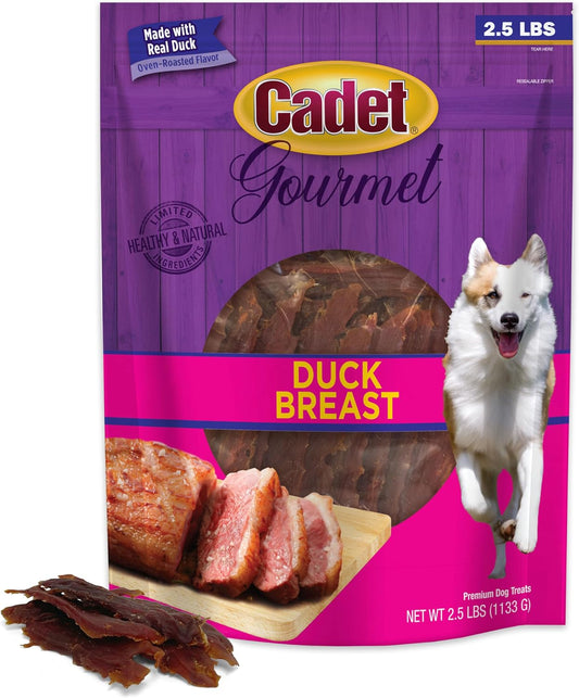 Gourmet Duck Breast Dog Jerky Treats, 2.5 Lbs
