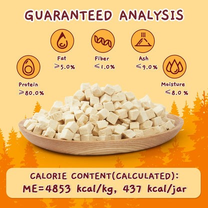 (5 Pack)  Freeze Dried Cat and Dog Treats Grain Free, Raw Single Ingredient Chicken High Protein Snacks for Training