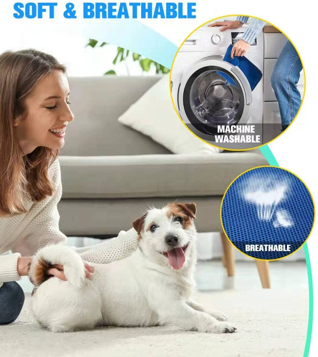 10 in 1 Pet Grooming Hammock Harness with Nail Clippers/Trimmer, Nail File, Comb,Dog Nail Hammock, Dog Grooming Sling for Nail Trimming/Clipping (Xxl/Under 120Lb, Blue)