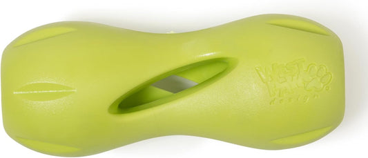 Zogoflex Qwizl Interactive Treat Dispensing Dog Puzzle Treat Toy for Dogs, Granny Smith, Large