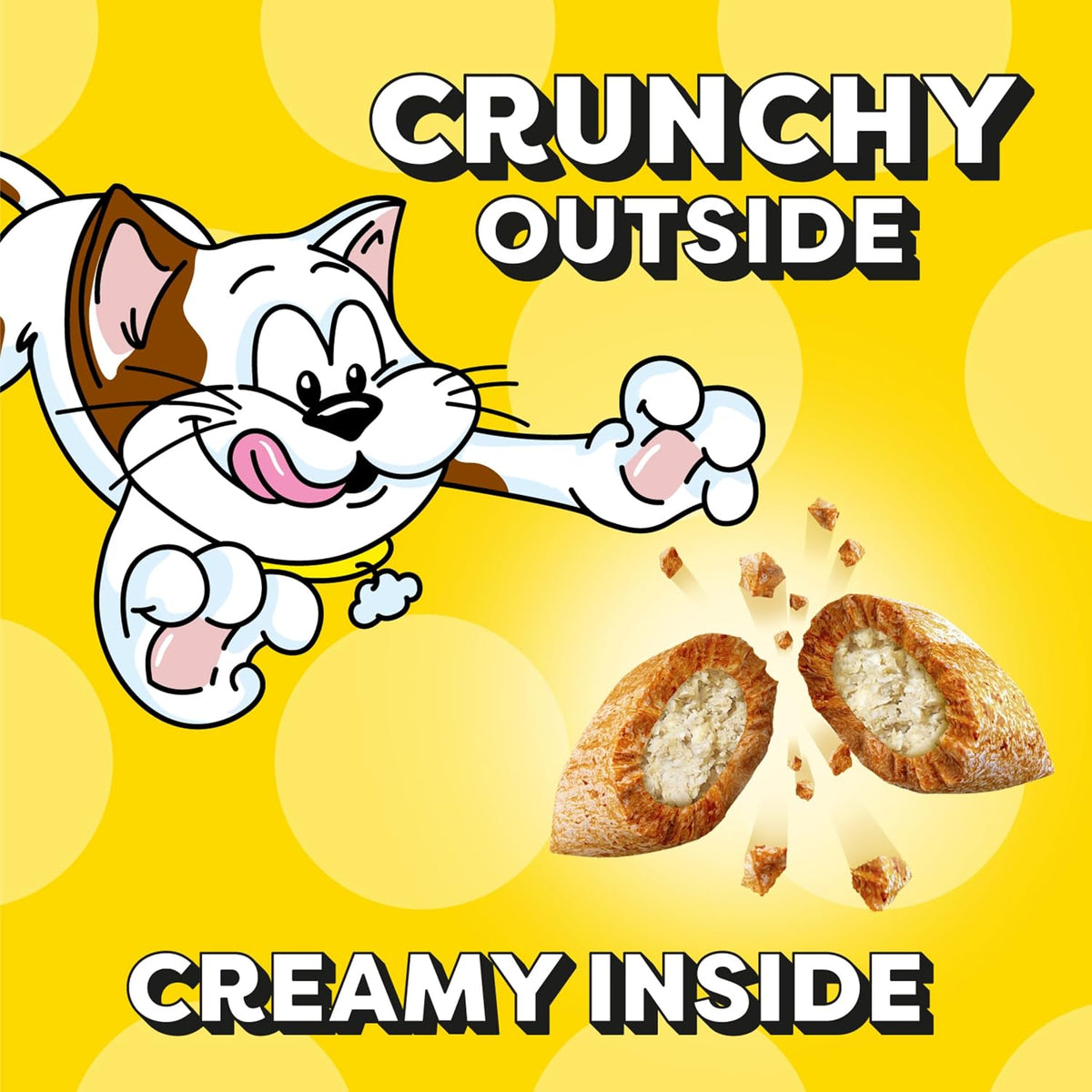 Mixups Crunchy and Soft Cat Treats, Catnip Fever, 3 Oz, 12Pk