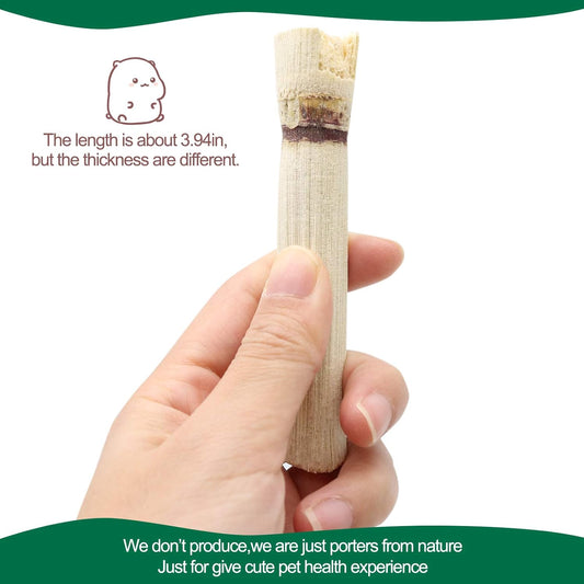 500G Sweet Bamboo Chews for Rabbits, Rabbit Chew Toys Bamboo Sticks